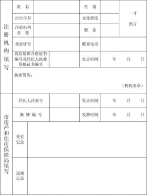臨沂市房地產(chǎn)經(jīng)紀(jì)人注冊(cè)登記表填寫指南